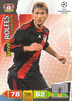 Simon Rolfes Bayer 04 Leverkusen 2011/12 Panini Adrenalyn XL CL #50
